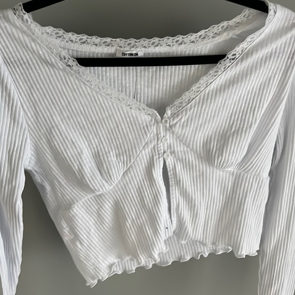 Women’s long sleeve plunge top